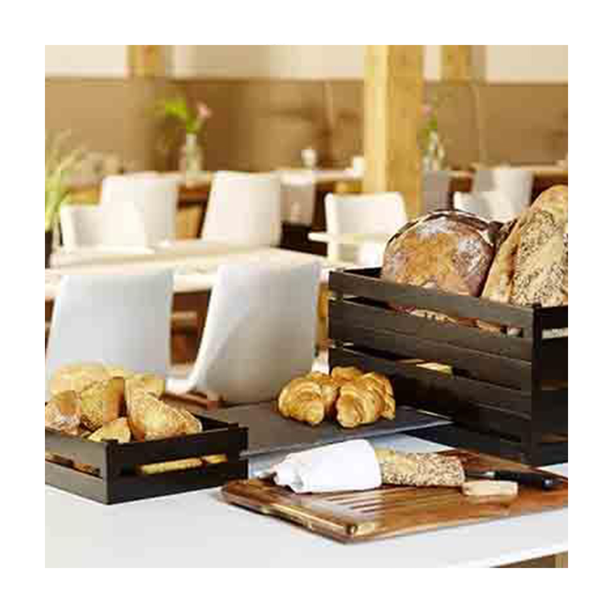 WOODEN REVERSIBLE DISPLAY BOX 350MM <br> BROWN <br> By APS - Image 3