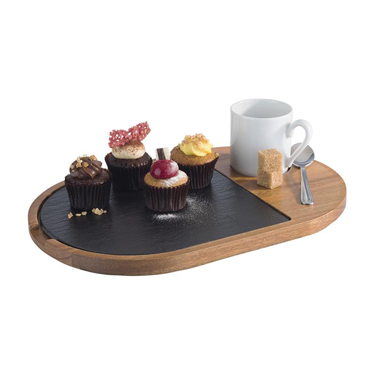 WOODEN SERVING BOARD 2 PIECE SET <br> By APS