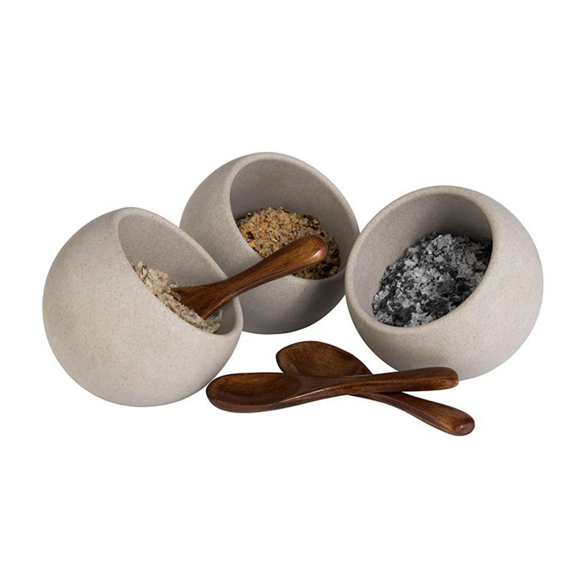 MOON SERVING BOWL 50ML 6PC SET <br> GREY <br> By APS