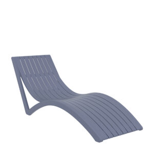 SLIM LINE SUN LOUNGER <br> Dark Grey