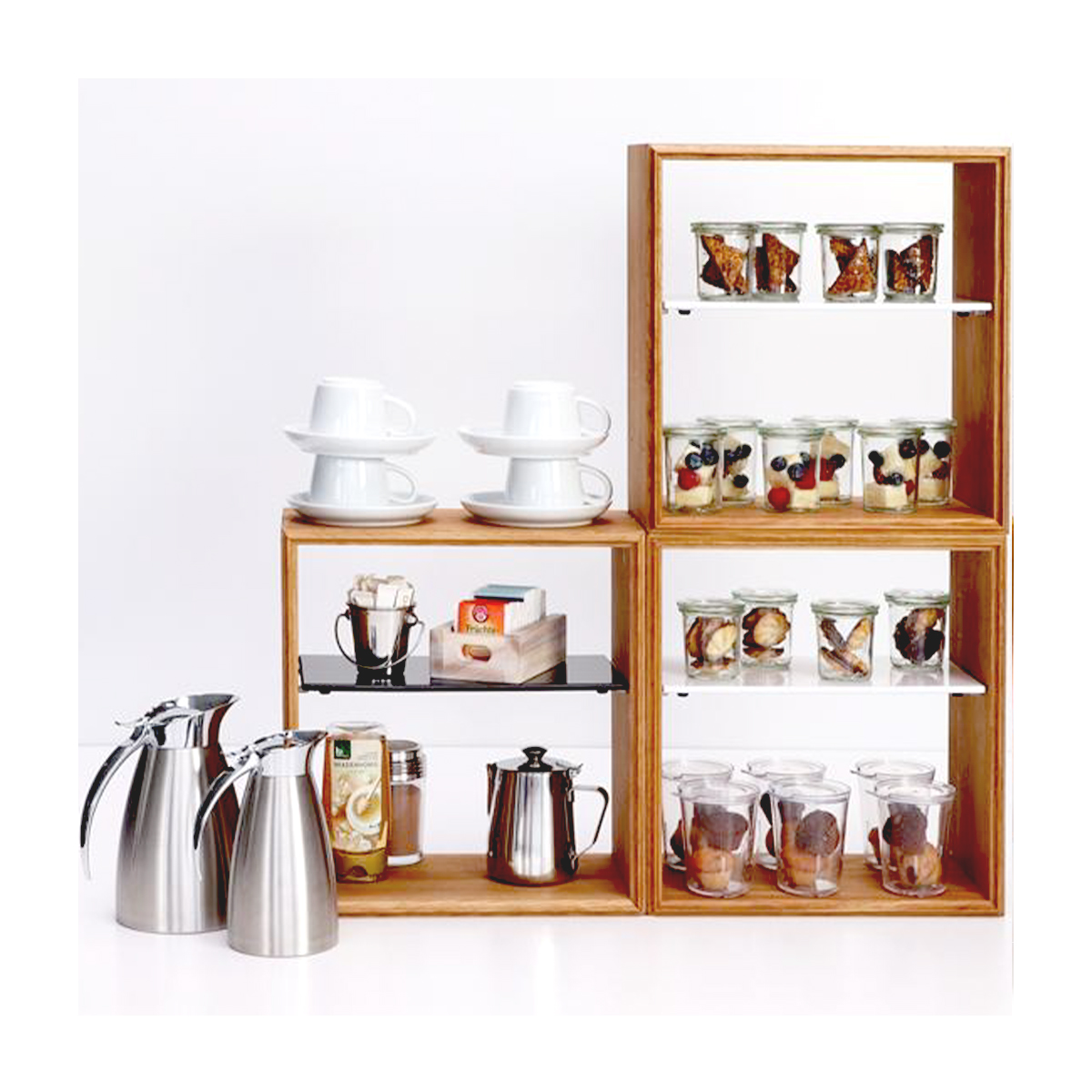 WOODEN BUFFET WINDOW STAND <br> By APS - Image 2