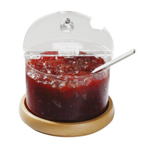 COOL BOWL MAXI 4 PIECE SET 1L <br> WITH BEECH WOOD BASE <br> By APS