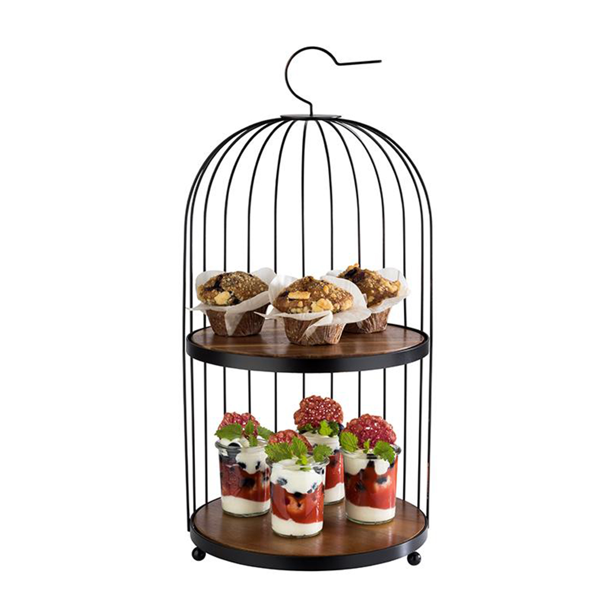 METAL BIRDCAGE BUFFET STAND <br> By APS