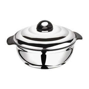 ROUND BRING AND BRAAI BOWL 3.5L <br> STAINLESS STEEL