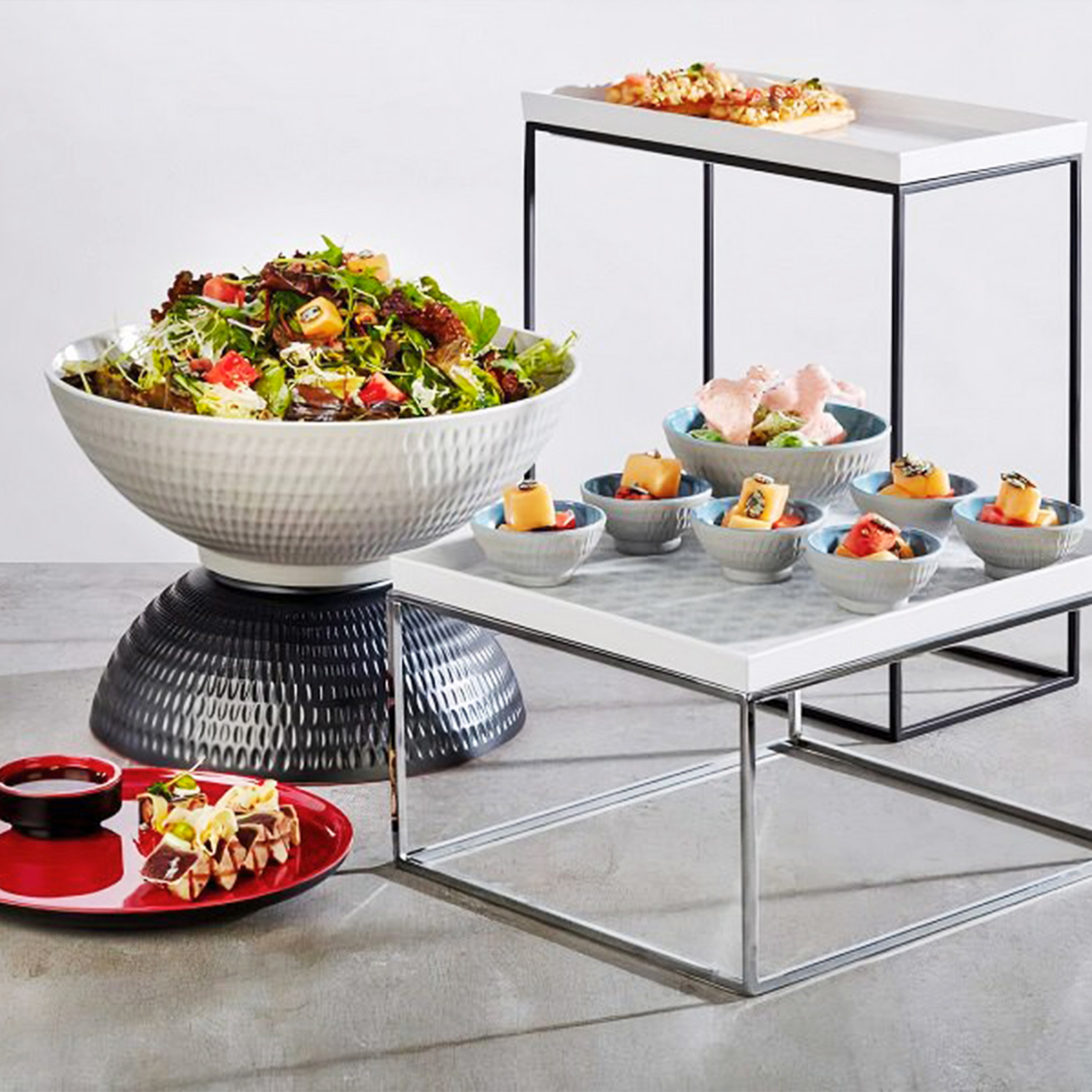 ASIA PLUS SERVING BOWL 600ML <br> GREY/BLUE <br> By APS - Image 3