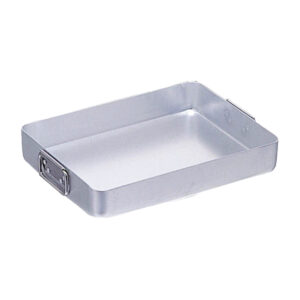 ALUMINIUM ROASTING PAN <br> FALLING HANDLES <br> By Infinity