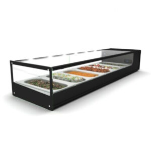COLD FOOD BAR - SALVADORE 6 INSERT - BLACK (SQUARE)<br> By Salvadore