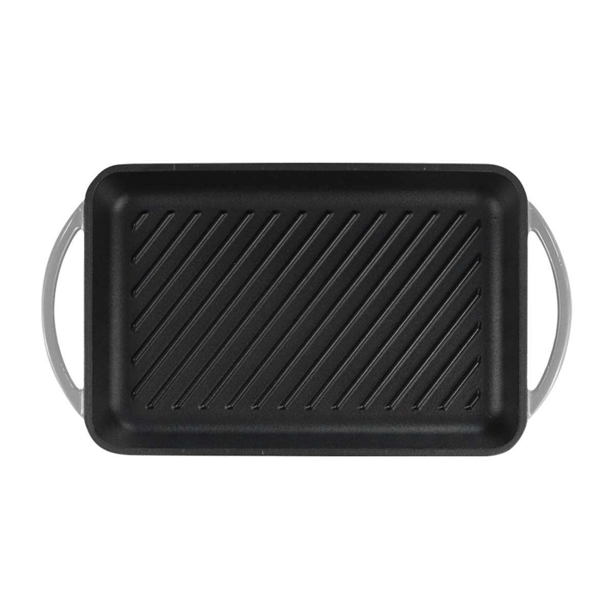 CAST IRON GRILL PLATE 320X210MM <br> GREY