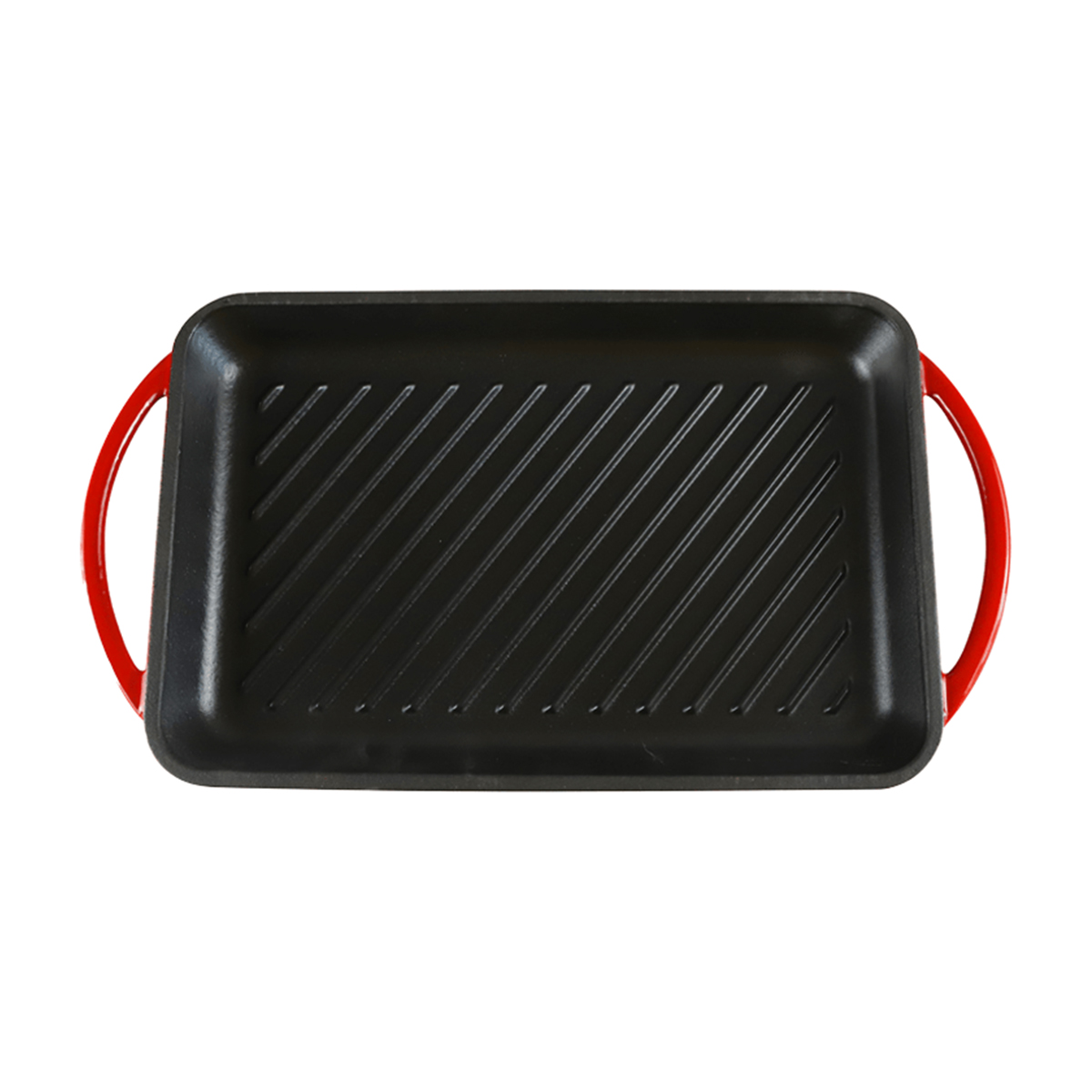 CAST IRON GRILL PLATE 320X210MM <br> RED