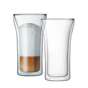 ASSAM GLASS DOUBLE WALL 400ML <br> 2 PIECE SET <br> By Bodum
