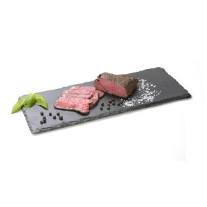 RECTANGULAR SERVING TRAY GN2/3 <br> BLACK SLATE