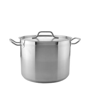 CASSEROLE POT S/STEEL (VALUE) 12L <br> WITH LID <br> By Global