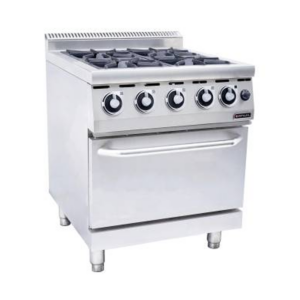 GAS STOVE 4 BURNER WITH GAS OVEN <br> By Anvil