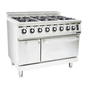 GAS STOVE 6 BURNER WITH ELECTRIC OVEN <br> By Anvil
