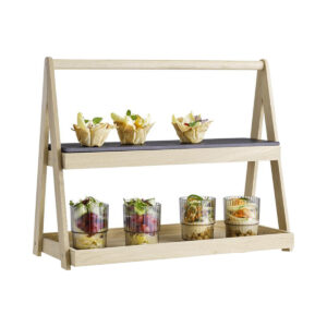 2-TIER WOODEN TRAY DISPLAY <br> VALO RANGE <br> By APS