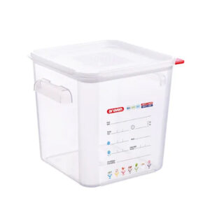 SQUARE CONTAINER <br> 4L POLYPROPYLENE W/LID <br> By Araven