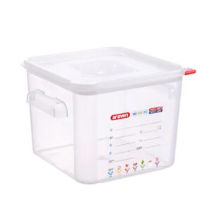 Square polypropylene container, 6 L