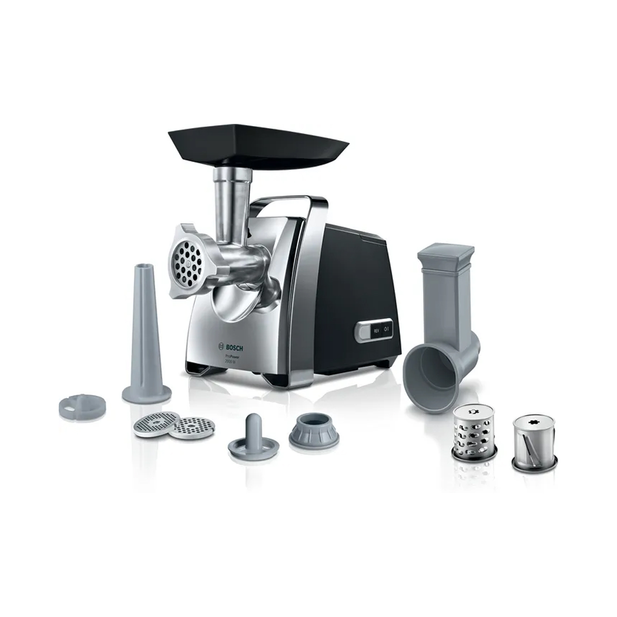 PRO POWER MEAT MINCER <br> 2000W BLACK/CHROME <br> By Bosch