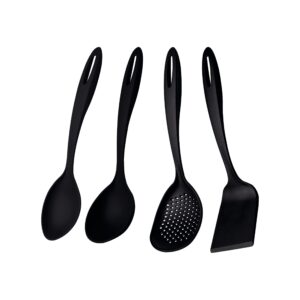 4 PIECE UTENSIL SET <br> BLACK NYLON <br> By Tramontina