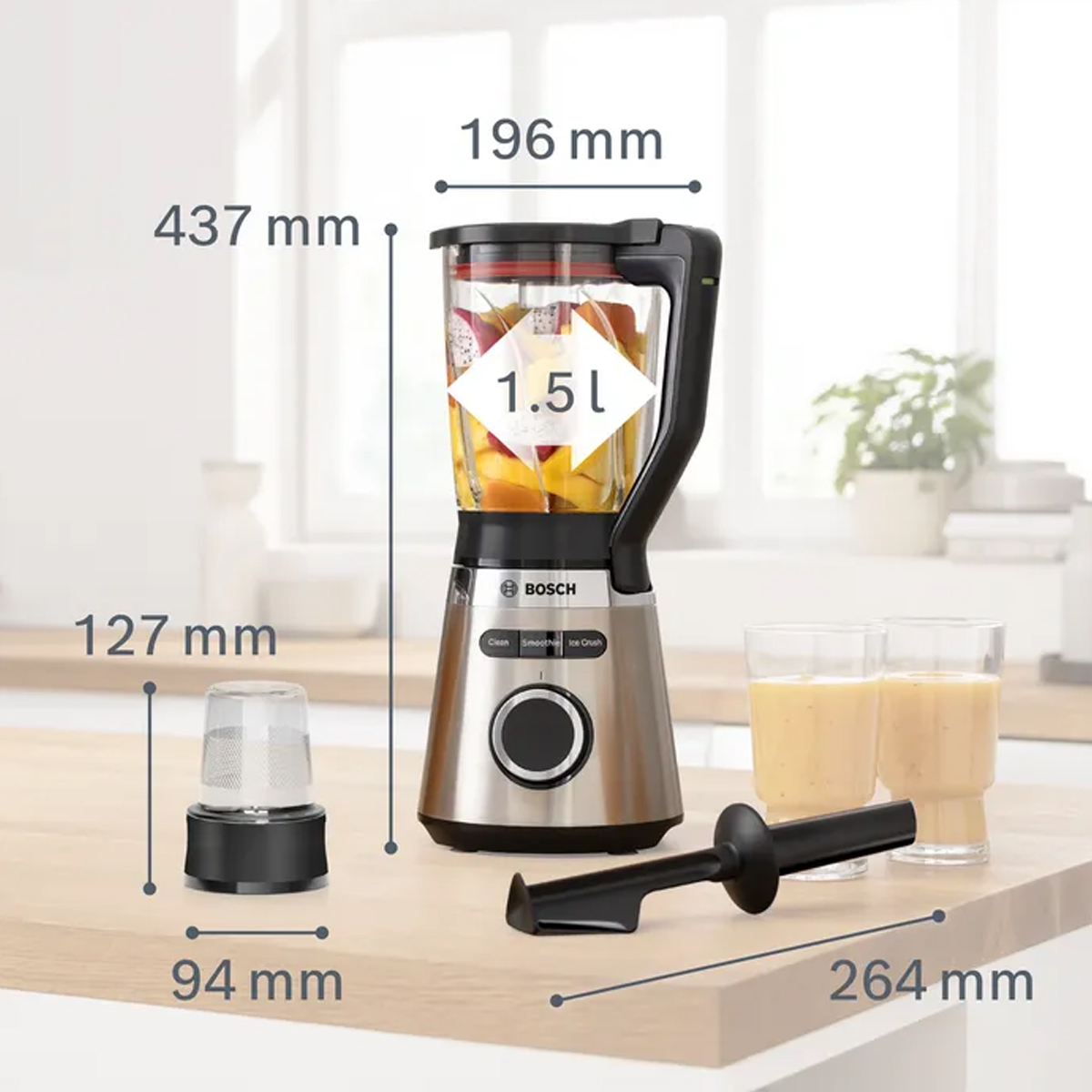 1200W VITAPOWER BLENDER <br> SERIES 4 - S/STEEL <br> By Bosch - Image 2