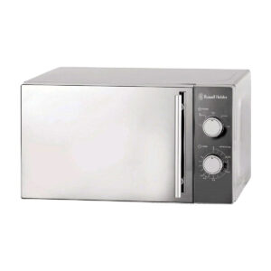 20L MANUAL MICROWAVE <br> SILVER-MIRROR FINISH <br> By Russell Hobbs