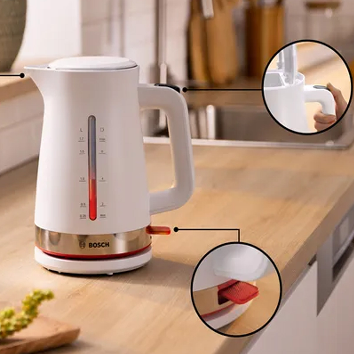 1.7L WHITE KETTLE <br> MYMOMENT - SERIES 2 <br> By Bosch - Image 4