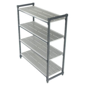 BASICS 4 TIER VENTED SHELF 460MM W X 1070MM L X 1830MM H <br> By Cambro