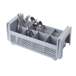 CUTLERY HOLDER - 8 COMPARTMENT FLATWARE BASKET - NO HANDLES <br> By Cambro