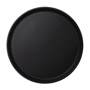 CAMTREAD NON-SLIP FIBERGLASS TRAY ROUND - 35.5CM BLACK <br> By Cambro