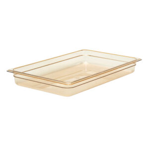 HIGH HEAT 1/1 GN FOODPAN AMBER 65MM <br> By Cambro