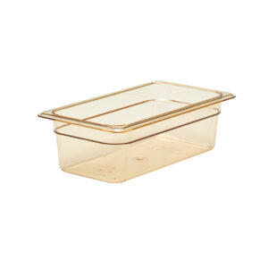 HIGH HEAT 1/3 GN FOODPAN AMBER 100MM <br> By Cambro