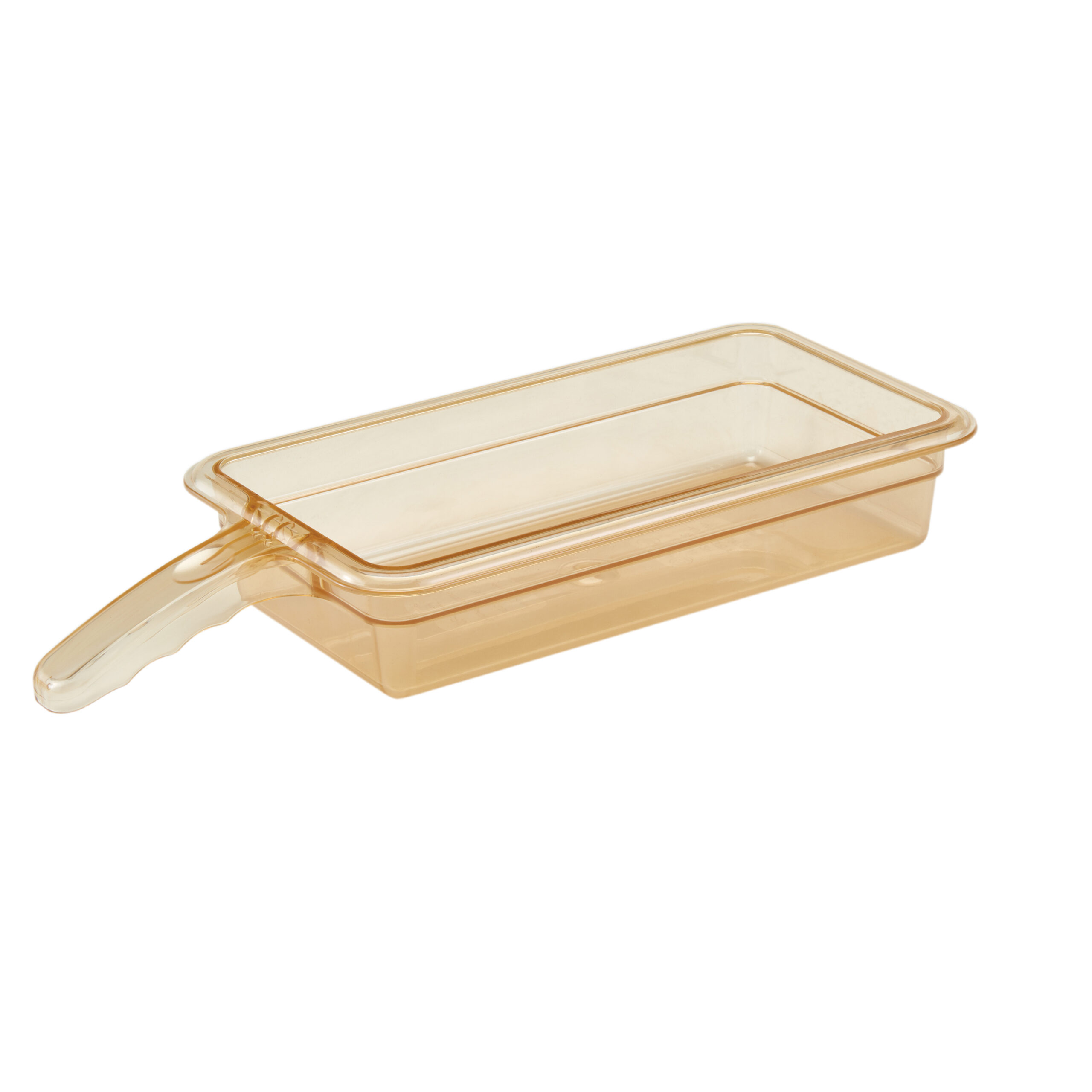 HIGH HEAT 1/3 GN PAN AMBER WITH SINGLE HANDLE - 65MM <br> By Cambro