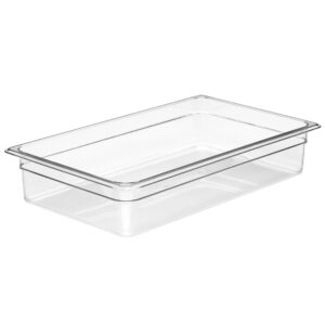 GN FOODPAN 1/1 POLYCARBONATE CLEAR 100MM <br> By Cambro