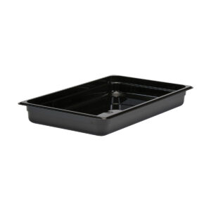 GN FOODPAN 1/1 POLYCARBONATE BLACK 65MM D <br> By Cambro