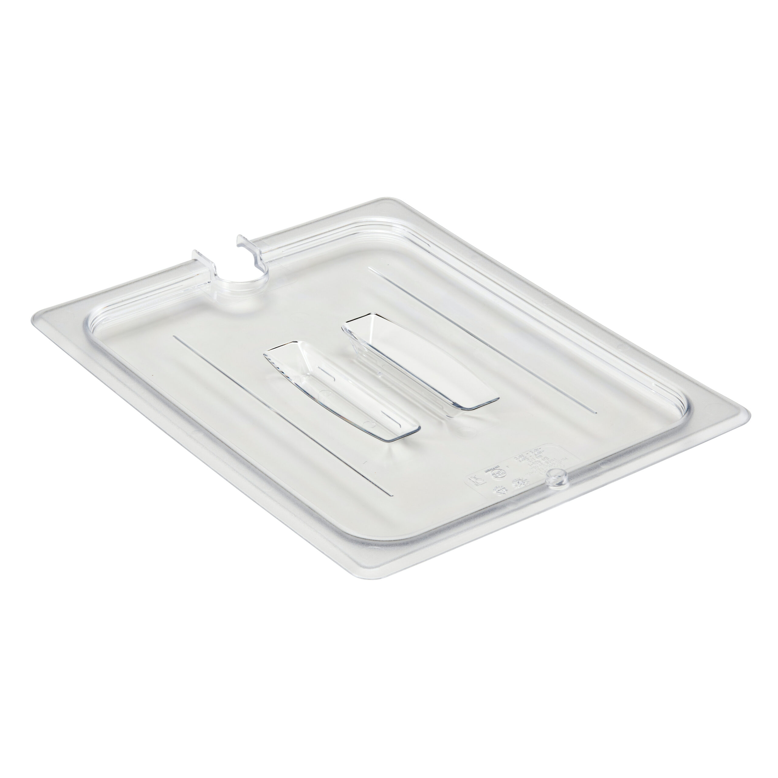 POLYCARBONATE CLEAR LID WITH NOTCH FOR 1/9 PANS <br> By Cambro
