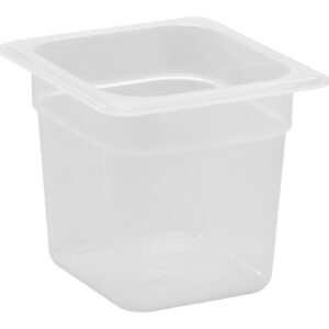 POLYPROPYLENE GN 1/6 FOODPAN TRANSLUSCENT 150MM <br> By Cambro
