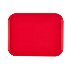 POLYPROPYLENE FAST FOODTRAY RED - 30CM W X 41CM L <br> By Cambro