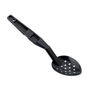 POLYCABONATED PERFORATED SPOON BLACK 28CM L <br> By Cambro