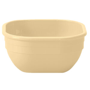 POLYCARBONATE 278ML SQUARE BOWL - BEIGE <br> By Cambro