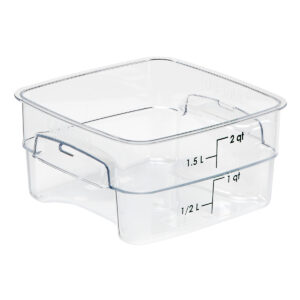 SQUARE POLYCARBONATE STORAGE CONTAINER CLEAR <br> By Cambro