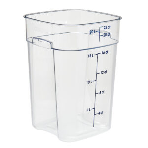 SQUARE POLYCARBONATE STORAGE CONTAINER CLEAR <br> By Cambro