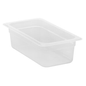 POLYPROPYLENE GN 1/3 FOODPAN TRANSLUSCENT 100MM <br> By Cambro