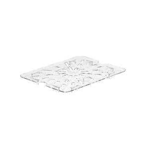 POLYCARBONATE CLEAR DRAIN SHELF FOR 1/2 PANS <br> By Cambro