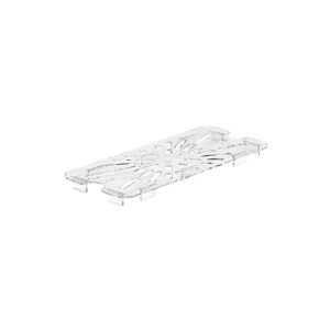 POLYCARBONATE CLEAR DRAIN SHELF FOR 1/3 PANS <br> By Cambro