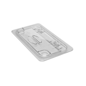 POLYCARBONATE CLEAR HINGED FLIP LID FOR 1/3 PANS <br> By Cambro