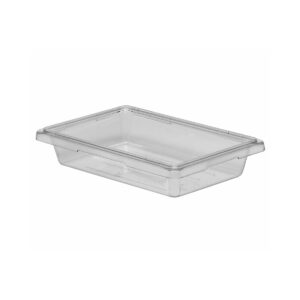 STORAGE BOX SMALL POLYCARBONATE CLEAR 30.5CM W X 46CM L X 9CM D - 6.6LTR <br> By Cambro