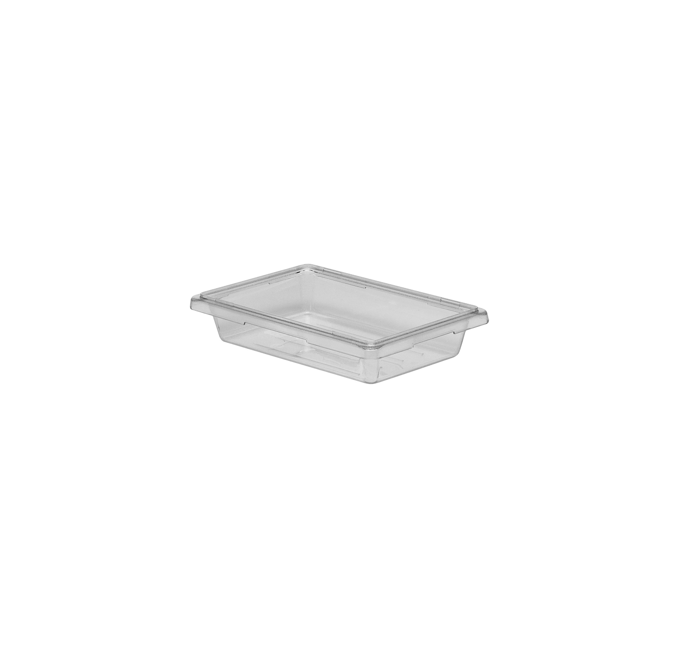 STORAGE BOX LARGE POLYCARBONATE CLEAR 46 W X 66CM L X 9CM H- 18.9LTR <br> By Cambro